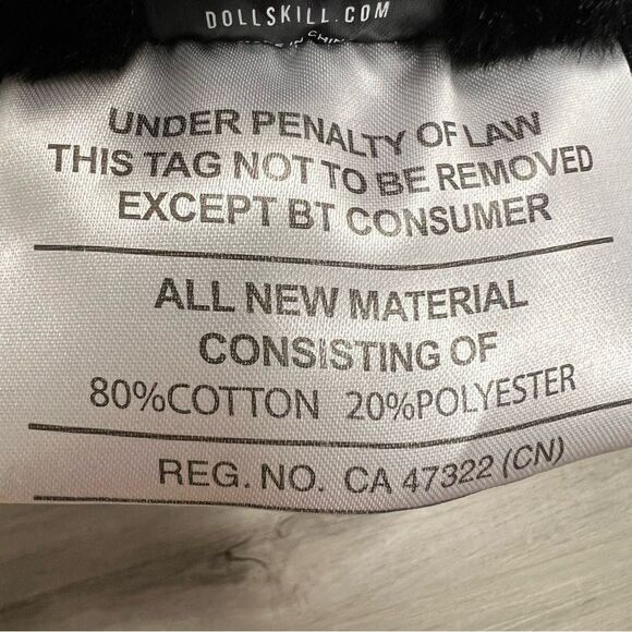 NWOT dolls kill home black cat plush pillow rare - Picture 8 of 9